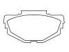 Bremsbelagsatz, Scheibenbremse Brake Pad Set:GBP00106